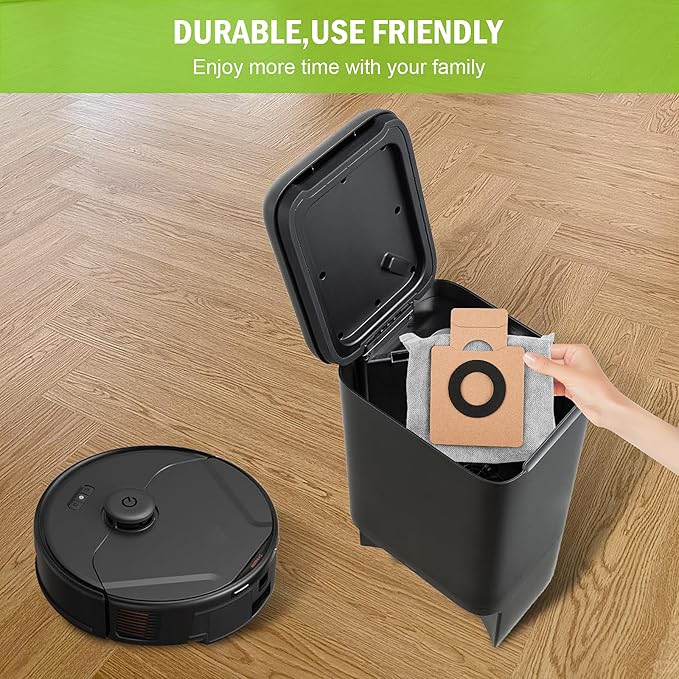 Pure Realm12 Pack Replacement Dust Bags Compatible with Eufy Clean X8 Pro X10 Pro Omni Robot Vacuum Self-Empty Station,Large Capacity Disposable Replacement dust Bag Accessory