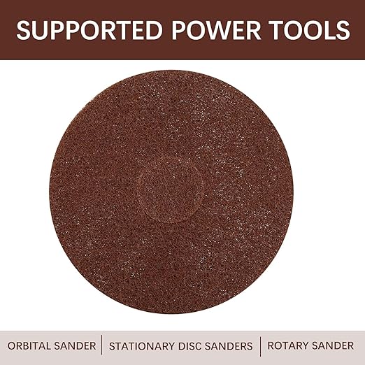 2 Pack Commercial Floor Scrubber Pad for Oreck ORB550MC Orbiter Floor Machine,12" Brown Scrubbing Disk for Deep Cleaning and Stripping Hard Floors,437049 Scouring Brush with Silicon Carbide Grit