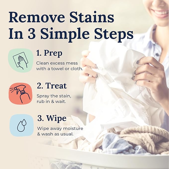 Miss Mouth's Messy Eater Stain Treater Spray - 16oz Stain Remover and Laundry Detergent Sheets - Newborn & Baby Essential