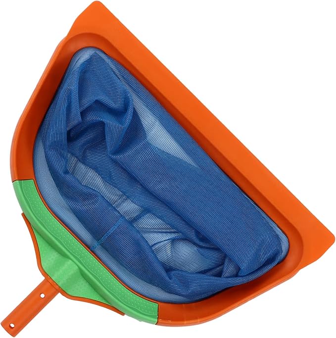Ultra Fine Mesh Skimmer Rake, Pool Leaf Net with Plastic Frame Replacement Pool Cleaning Net for Cleaning Swimming Pools Hot Tubs Spas Fountains