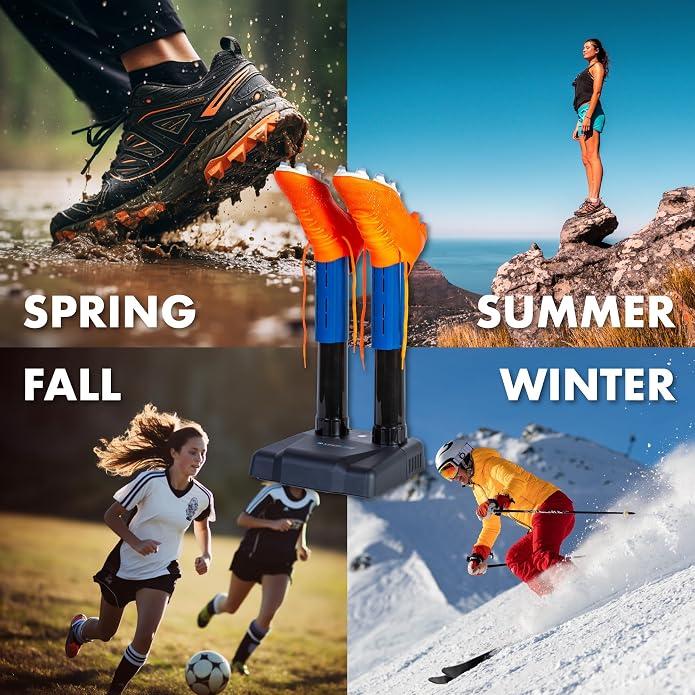 KEEPDRY Quiet Boot Dryer - Fanless, Energy-Efficient Shoe Dryer for Outdoor Enthusiasts - Warm & Dry Safely while Reducing Odors - ETL Certified