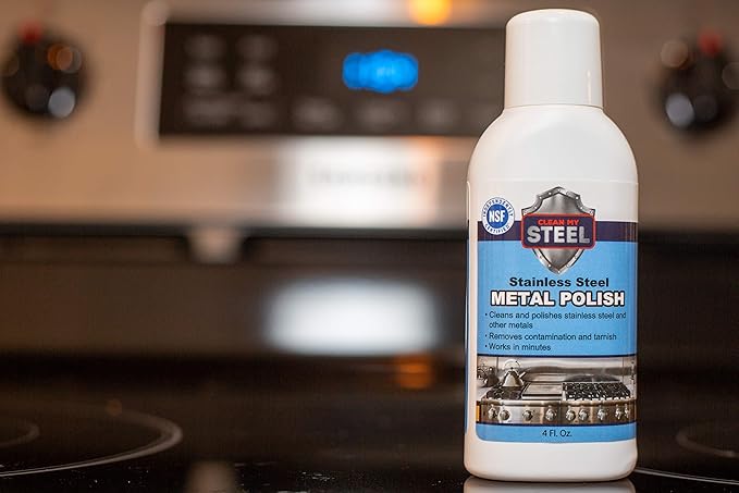 CLEAN MY STEEL Stainless Steel Cleaner (8.5oz, Stainless Steel Polish)