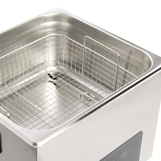 U.S. Solid 10 L Ultrasonic Cleaner - 28/40kHz Dual-Frequency Digital Ultrasonic Cleaning Machine with Heater, Timer, and Degas Function