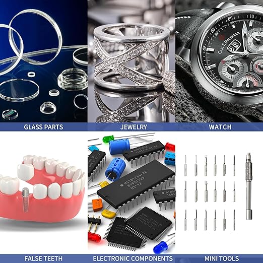 Ultrasonic Cleaner 800ml with Timer 40kHz Jewelry Cleaner Sonic Cleaner Digital Ultrasonic Parts Cleaner Machine for Jewelry Watch Ring Coin Diamond Jewelry Ultrasonic Machine