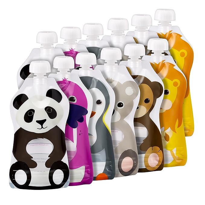 Squooshi Filling Station, Your Easiest to use Baby Food Maker/Pouch Filler for Homemade Baby Puree, BPA-Free, Dishwasher Safe, with Reusable Baby Food Pouches for Infants & Toddlers
