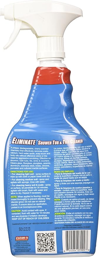 Eliminate® Shower, Tub & Tile Cleaner, 25 oz