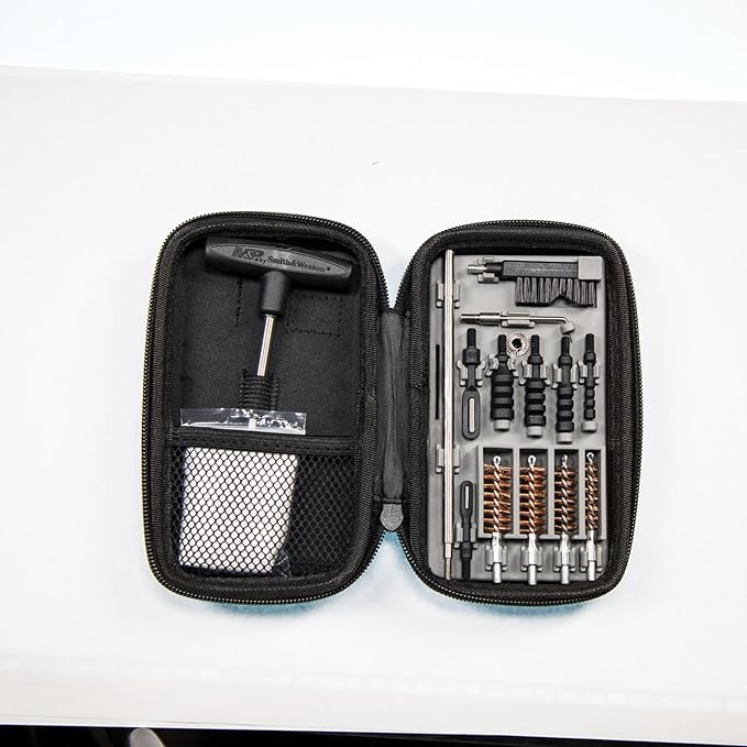 Smith & Wesson Compact Cleaning Kit, Compatible with Rifles, Pistols, and Handguns, for Cleaning, Maintenance, and Gunsmithing