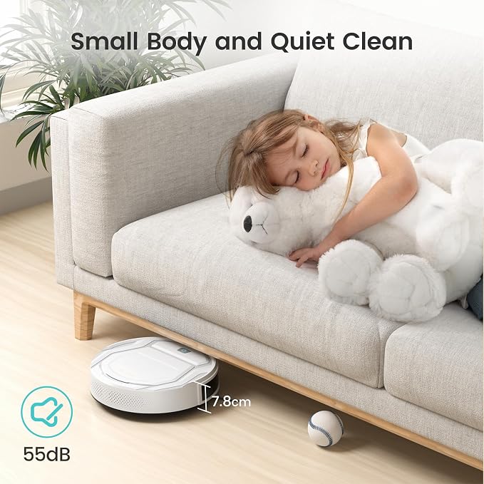 Lefant Robot Vacuums, 2200Pa Strong Suction, 120 Min Runtime
