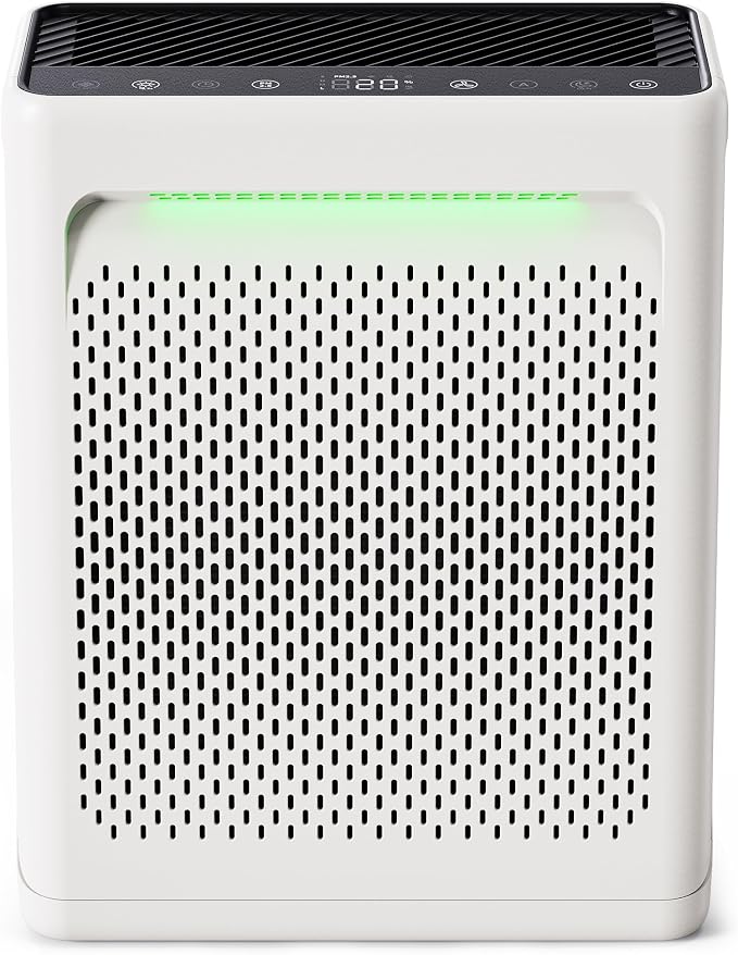 Air Purifier for Home Large Room, CADR 270 Powerful Bedroom Air Cleaner|Washable Pre-Filter, High Efficiency Filter (Beige)