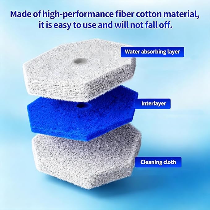 80 Pack Disposable Toilet Wand Refills, High-Density Replacement Scrubber Heads, Bathroom Toilet Bowl Cleaning Brush Pads