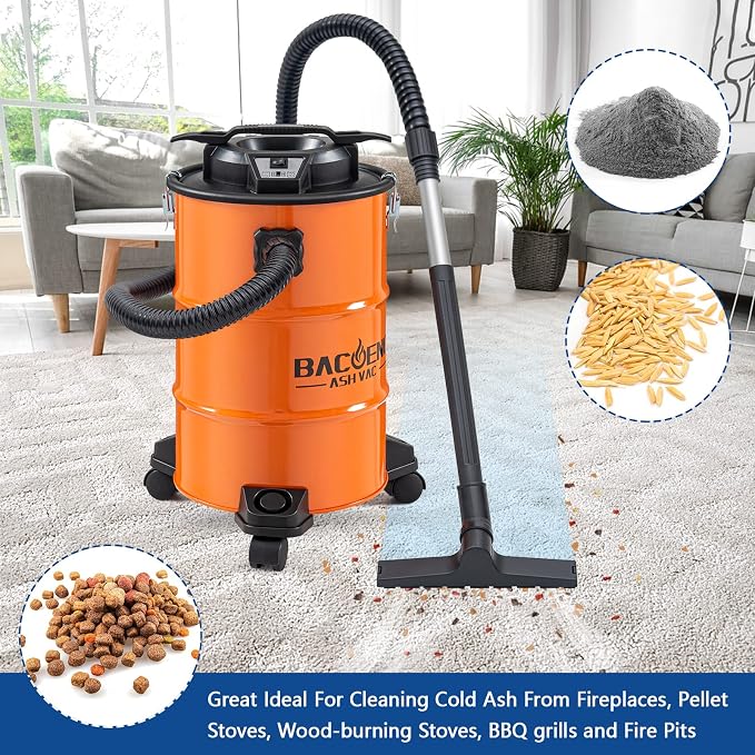 BACOENG Ash Vacuum and Pleated Filter
