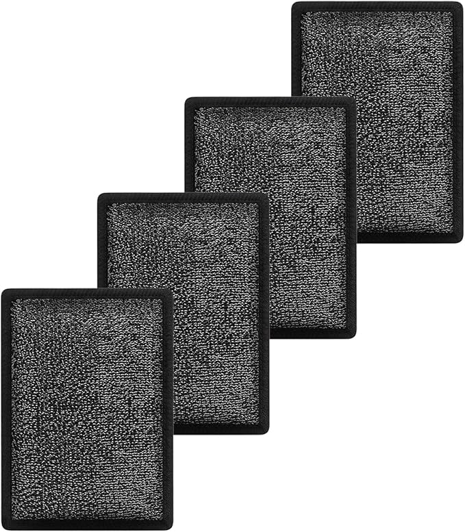 (4-Piece Set) BBQ Replaceable Scraper Cleaning Head, Durable for Cast Iron or Stainless-Steel Grates, Barbecue Cleaner