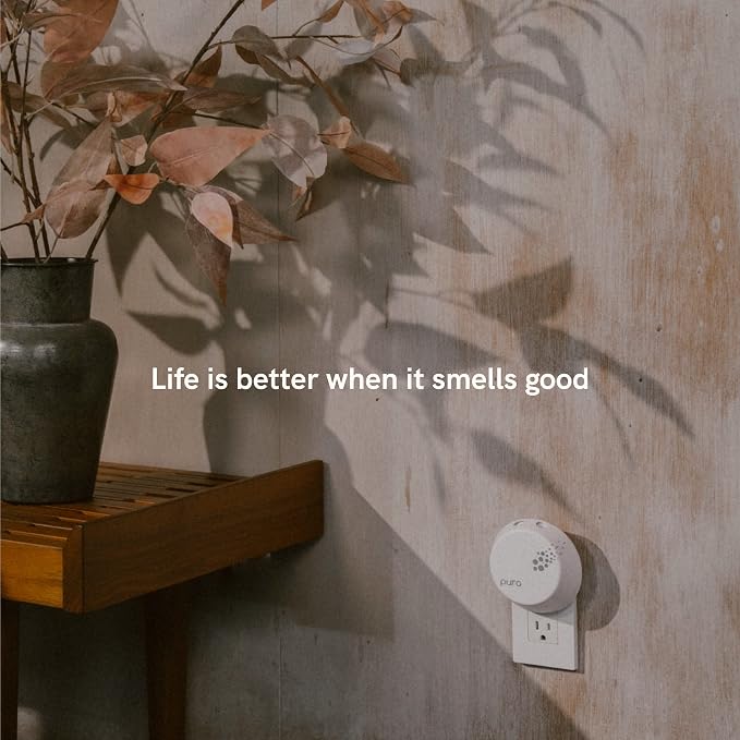 Pura Smart Home Air Diffuser Fragrance - Smart Scent Refill - Long-Lasting Premium Fragrance per Refill for Home, Office & Apartment - 4 Pack, White Tea No. 1