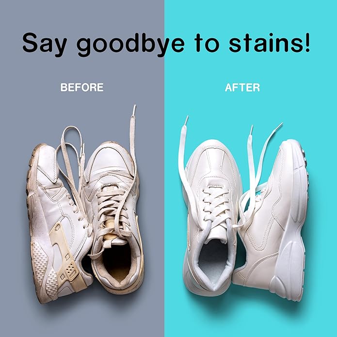 POYCHI Shoe Cleaner Kit – Portable Sneaker Soles Scrubber Rag for Leather, Suede & More