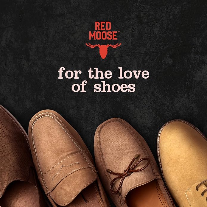 RED MOOSE Shoe & Sneaker Cleaner Kit – Leather, Suede, Nubuck, Canvas & White Shoes with Brush, Foam & Cloth, Made in USA