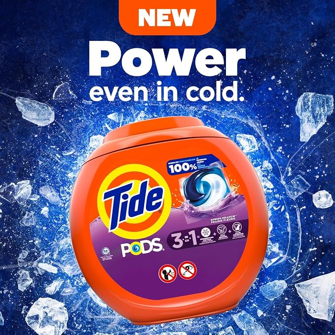 Pet Hair Bundle: Tide PODS Laundry Detergent Soap Pods, Spring Meadow Scent, 112 count + Bounce Pet Hair and Lint Guard Mega Fabric Softener Dryer Sheet, Fresh Scent, 180 Count