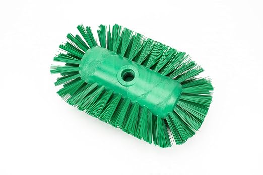 SPARTA Tank and Kettle Scrub Brush Heavy-Duty Tile Brush, Color-Coded and Handle Compatible (Sold Separately) for Optimal Access In Spacious Containers, Plastic, 5.5 X 9.5 Inches, Green