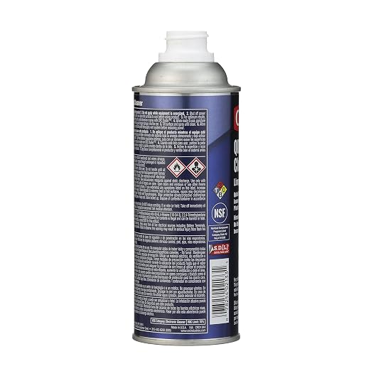 CRC 2133 QD Plastic Safe Liquid Contact Cleaner, 14 fl oz Non-Aerosol Spray Can, Clear