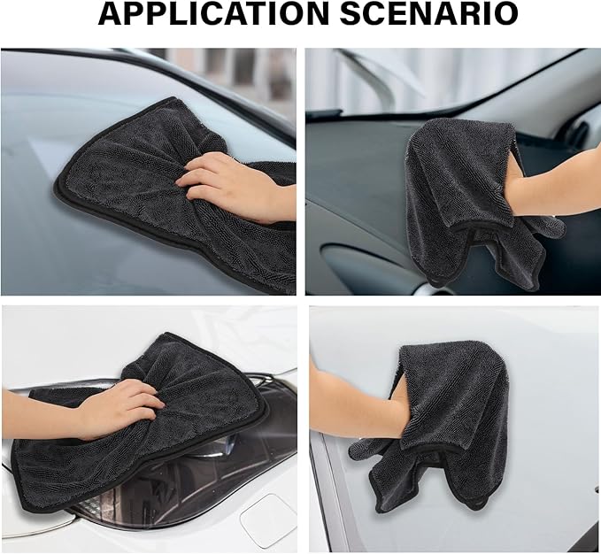 Shiny Shower Cleaning Wipes, Drying Towels, Shower Doors Wipes Drying Towels,16 * 24" Streak Free Glass Window Car Mirror Super Absorben Microfiber Cleaning Cloths (1pc grey16*24")