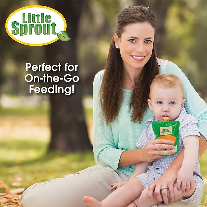 Baby Food Maker For Infants & Toddlers (11 Piece Set)- Make 4 6oz Food Squeeze Purees at Once w/ Fill Station, Pouches, Funnel, Tubes & Plunger- Dishwasher Safe & BPA Free for Homemade Semi-Solid Food