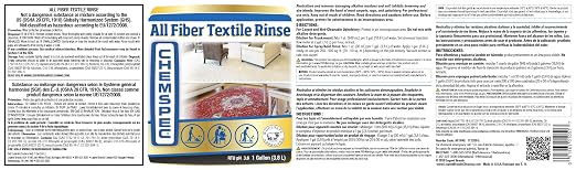 Chemspec All Fiber Textile Rinse – Professional Carpet and Textile Rinse, Liquid Concentrate, 1 gal (C-AFTR1G)