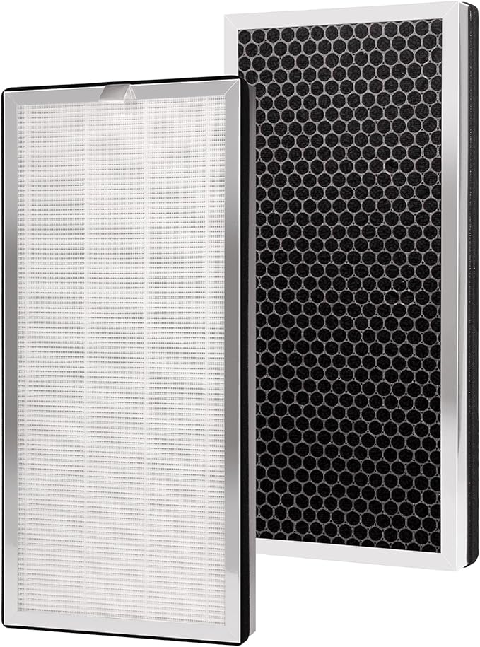 MA-40 Replacement Filter Compatible with Medify MA-40 Air Purifier, 3-in-1 High-Efficiency HEPA and Activated Carbon Pre-Filter for MA40 MA40W MA40B Air Filter Replace, 2 Pack