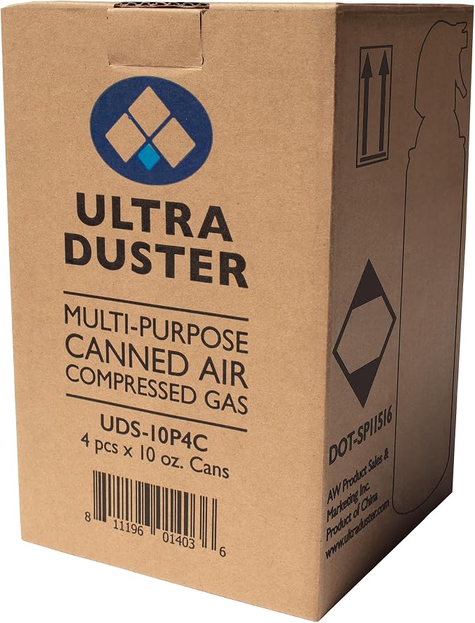 Ultra Duster Canned Air Industrial Strength 10oz 4 Pack Y