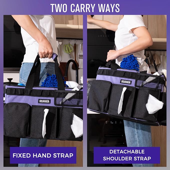 2 Pack Cleaning Caddy Bag (Blue & Purple)