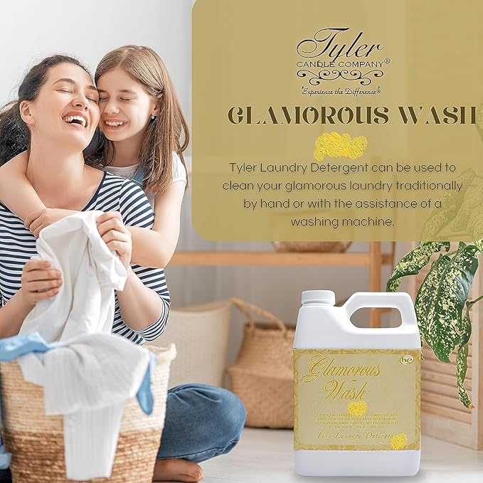 Tyler Candle Glamorous Wash Diva Laundry Detergent 64 oz w/Diva Sachets Bundle