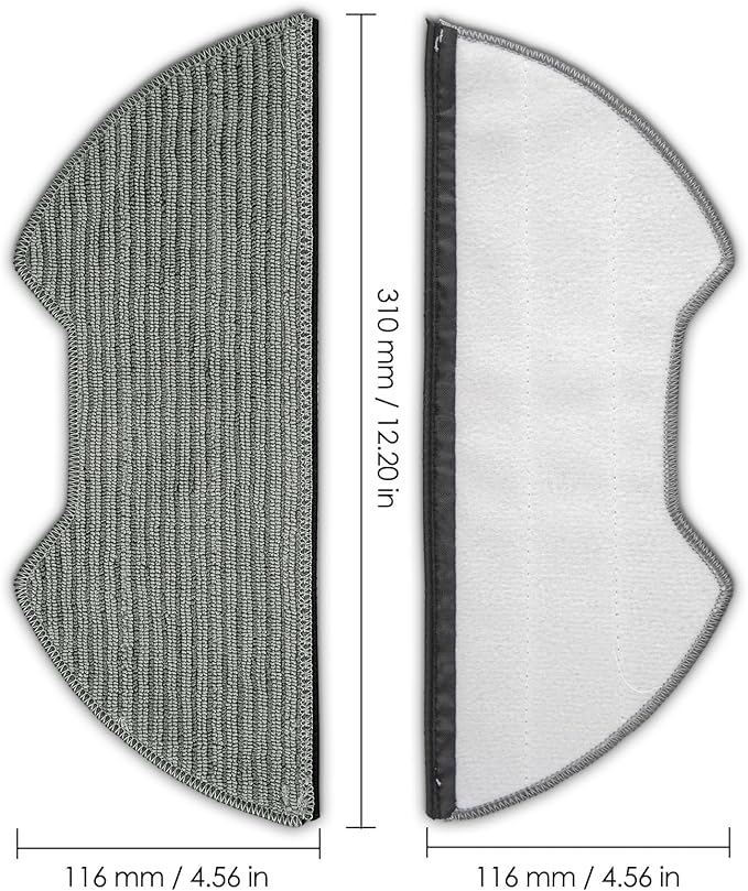 (6 Pack) UR2650WS Replacement Mop Pads Compatible with Shark Matrix Plus 2-in-1 Robot Vacuum Cleaner, Mopping Pads, Refill Accessories, Washable Mop Cloths