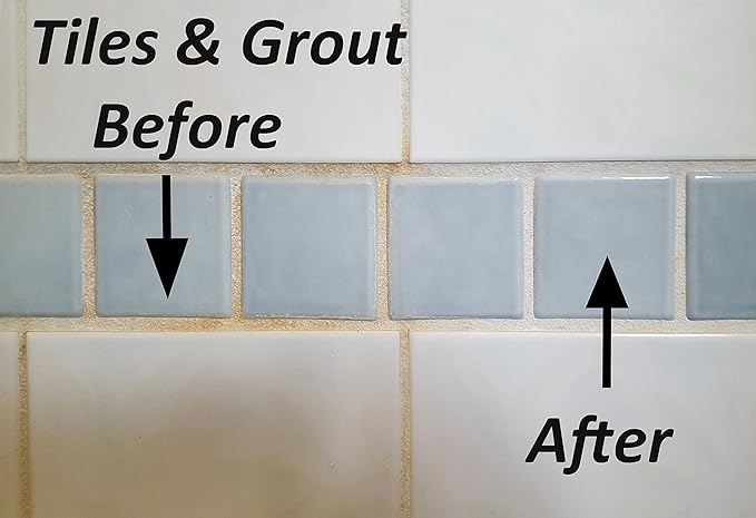 Bring It On Cleaner- 128 Oz Shower Door Hard Water Spot Stain Remover with OXYGEN BLEACH. Safely Clean Shower Door Glass, Tiles, Taps, Grout and Fiberglass