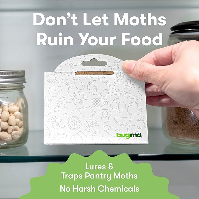 BugMD Pantry Pest Patrol Original Trap (6 Count) and Pantry Pest Patrol White Trap (6 Count)