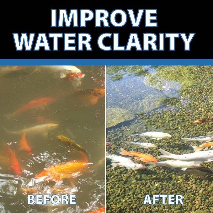 CrystalClear OneFix Beneficial Bio Clarifier Treatment, 1 Gallon | For clear water gardens, small outdoor ponds & fountains; koi fish, plant & pet safe formula