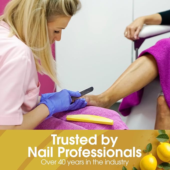 DeEnti Callus Remover for Feet, Extra Strength Foot Callus Remover Gel, 128oz Salon Grade Home Pedicure Supplies for Dry Skin, Cracked Heel, Professional Strength Foot Care, Lemon