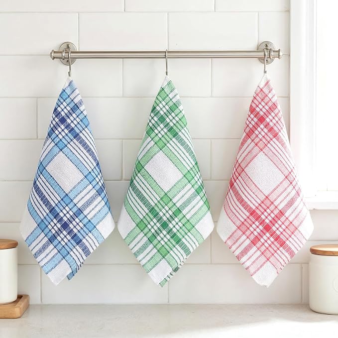 MAQUITA 36 Pieces Kitchen Dish Cloths Kitchen Dish Towels Washable Cleaning Cloth for Washing Dishes Wipe Glass Home Household Supplies, 12 x 12 Inch