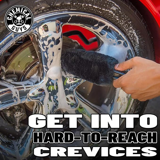 Chemical Guys CLD_203 Signature Series Wheel Cleaner, 128 fl oz + ACC_B01 Gerbil Wheel & Rim Brush (for Exhaust, Tires, Rims, Engine Bays, & More) + ACCG08 Wheelie All Exterior & Wheel Brush