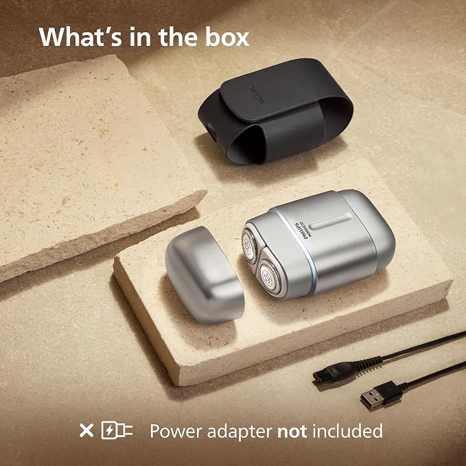 Philips Norelco Shaver 600 Series - Compact Electric Shaver, Lift & Cut System, SteelPrecision Blades, 4D Flex Heads, Wet & Dry Shave, Travel Case, Model S693/94