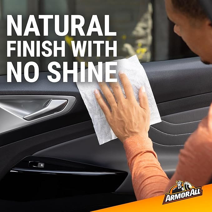 Armor All Total Interior Detailer and Protectant Wipes, 25 Count Canister, All-in-One Interior Car Cleaning Wipes With UV Protection, Safe for All Interior Surfaces Including Glass and Tech Screens