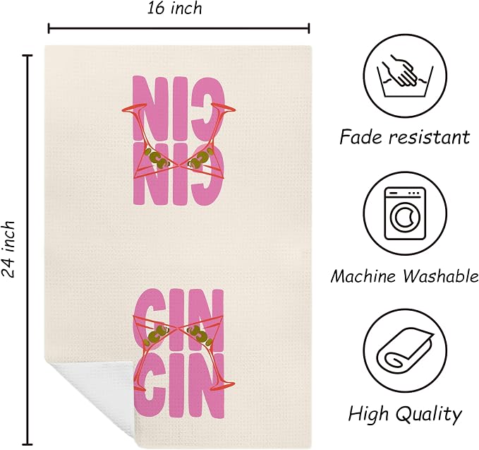 Italian Kitchen Towels, Italian Kitchen Decor, Bar Towels for Kitchen Bartender, Retro Dish Towels for Hand Towels for Kitchen, Aesthetic Kitchen Decor, 16x24 Inch