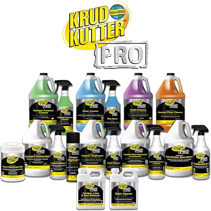 Krud Kutter Pro 367508 One Step Cleaner & Disinfectant Wipes, 160 Wipes (Pack of 2)