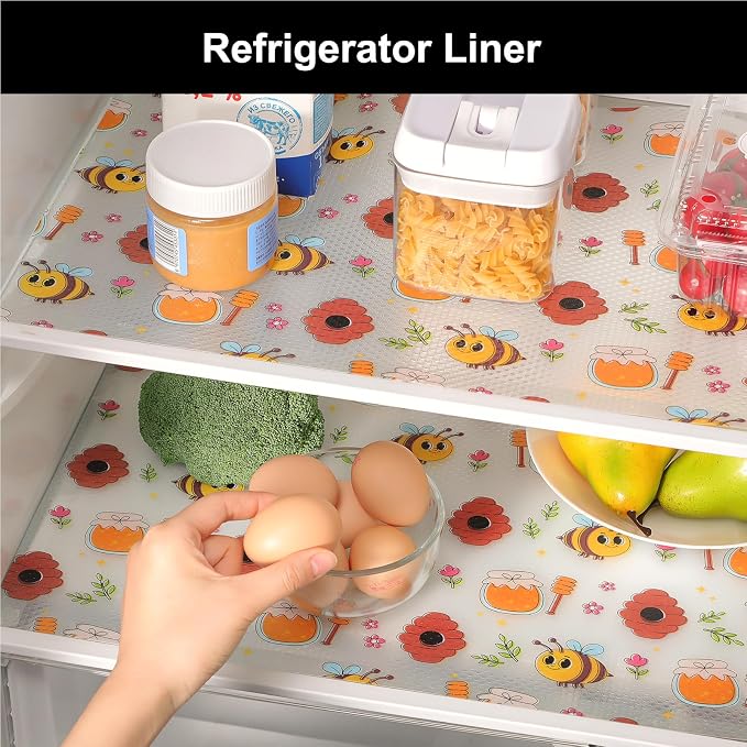 Cooyes Shelf Liner – Non-Slip Cabinet & Drawer Liner for Kitchen – Non-Adhesive Waterproof Shelf Paper with Modern Pattern – Durable EVA Cabinet Mat – Easy to Cut (Buff,23.6" W x 118" L)