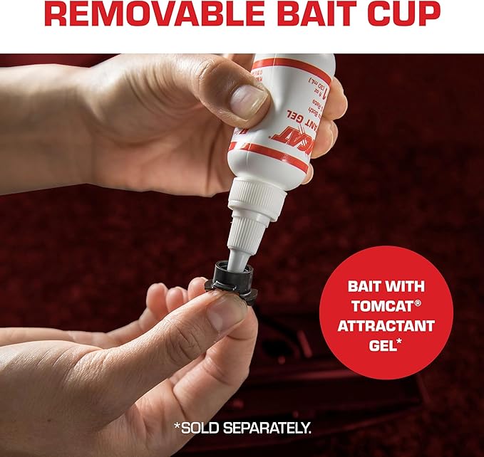 Tomcat Spin Trap for Mice,Fully Enclosed Mouse Trap Provides a Quick,No-Mess Kill,2 Traps,(Pack of 8)