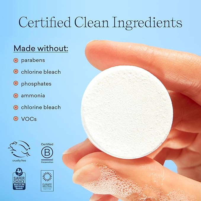 BLUELAND Dishwasher & Toilet Cleaner Duo | Dishwasher Detergent Tablet Starter Set | Toilet Bowl Cleaner Starter Set | No Harsh Chemicals, Plant-Based | Natural, Sustainable