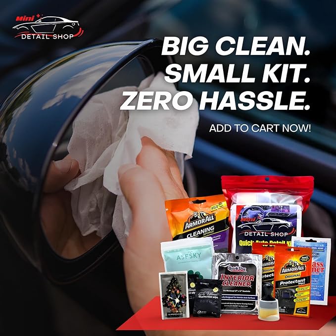 XXL Supernova Car Cleaning Kit | Interior Car Detailing Kit Includes Wipes for Dashboard, Electronic Screens and Glass, Cleaning Gel, Soft Detail Brush, & Supernova Air Freshener
