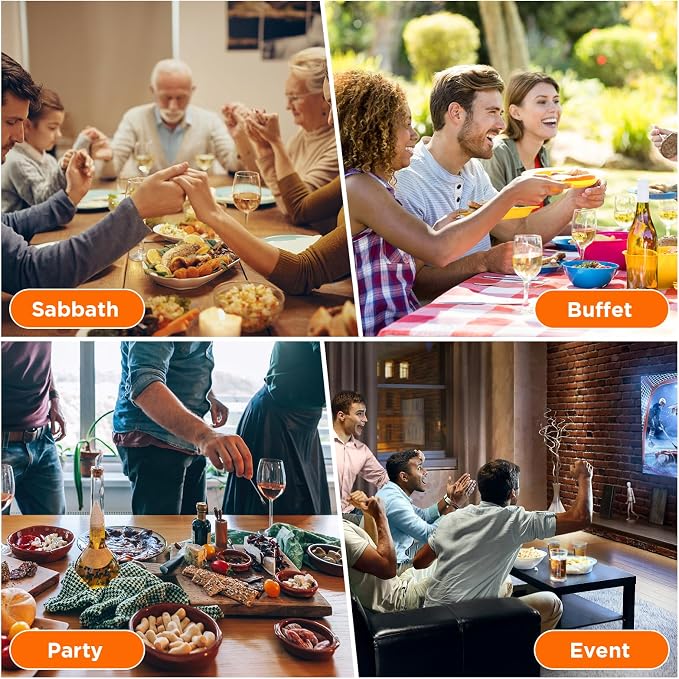 Portable Food Warmers,Electric Warming Tray Hot Tray Heating Mat Food Warmer Heating Pad Keep Foods Warming for Gatherings,Parties, Auto Shut-Off
