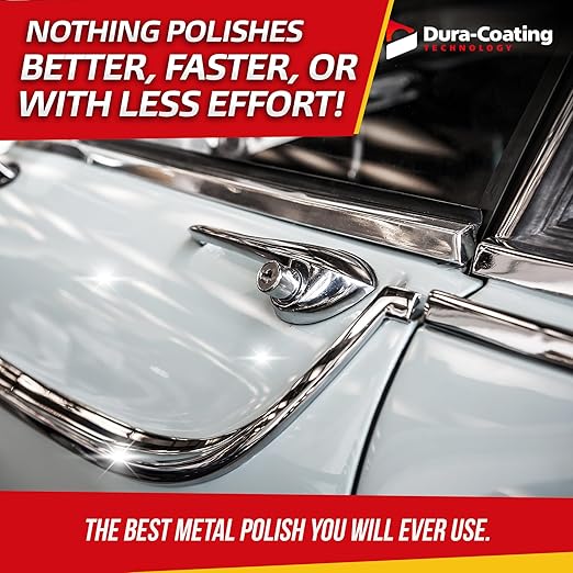 DURA-COATING TECHNOLOGY, Blue Premium Metal Polish - Perfect Brightener and Scratch Remover for Aluminum Wheels, Diamond Plate, Stainless Steel, Copper, Brass, & Nickel (32 Ounce Bottle)