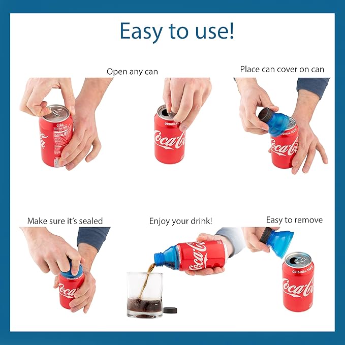 Clear Soda Can Lids & Dryer Vent Cleaner Kit 50 FEET
