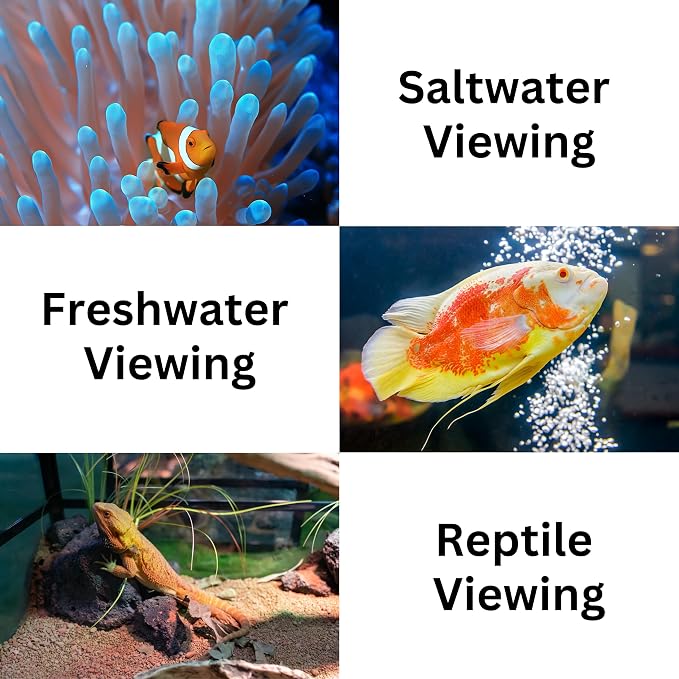 Flipper DeepSee Aquarium Magnifier Magnetic Viewer & Orange Filter Lens – Fish Tank Magnifying Glass – Magnetic Magnifying Glass Ideal for Photography - Flipper Fish Tank Accessories, 5"