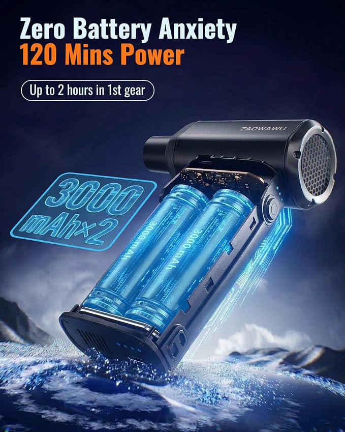 150000 RPM Electric Air Duster, Powerful Cordless Blower for Electronics | Fits PC & Electronics: Perfect for deep cleaning keyboards, computers, camera lenses, and delicate gaming setups.