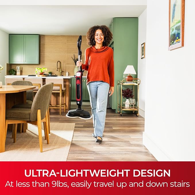 Kenmore SM2070 S300 Series Steam Spin Mop for Scrubbing and Sanitizing | 2 Modes, XL Water Tank, Swivel Steering, LED Headlights, Powerful Corded Steam Cleaner for Floor Cleaning, Hardwood and Tile